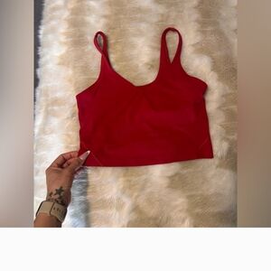 Red Sleeveless Top